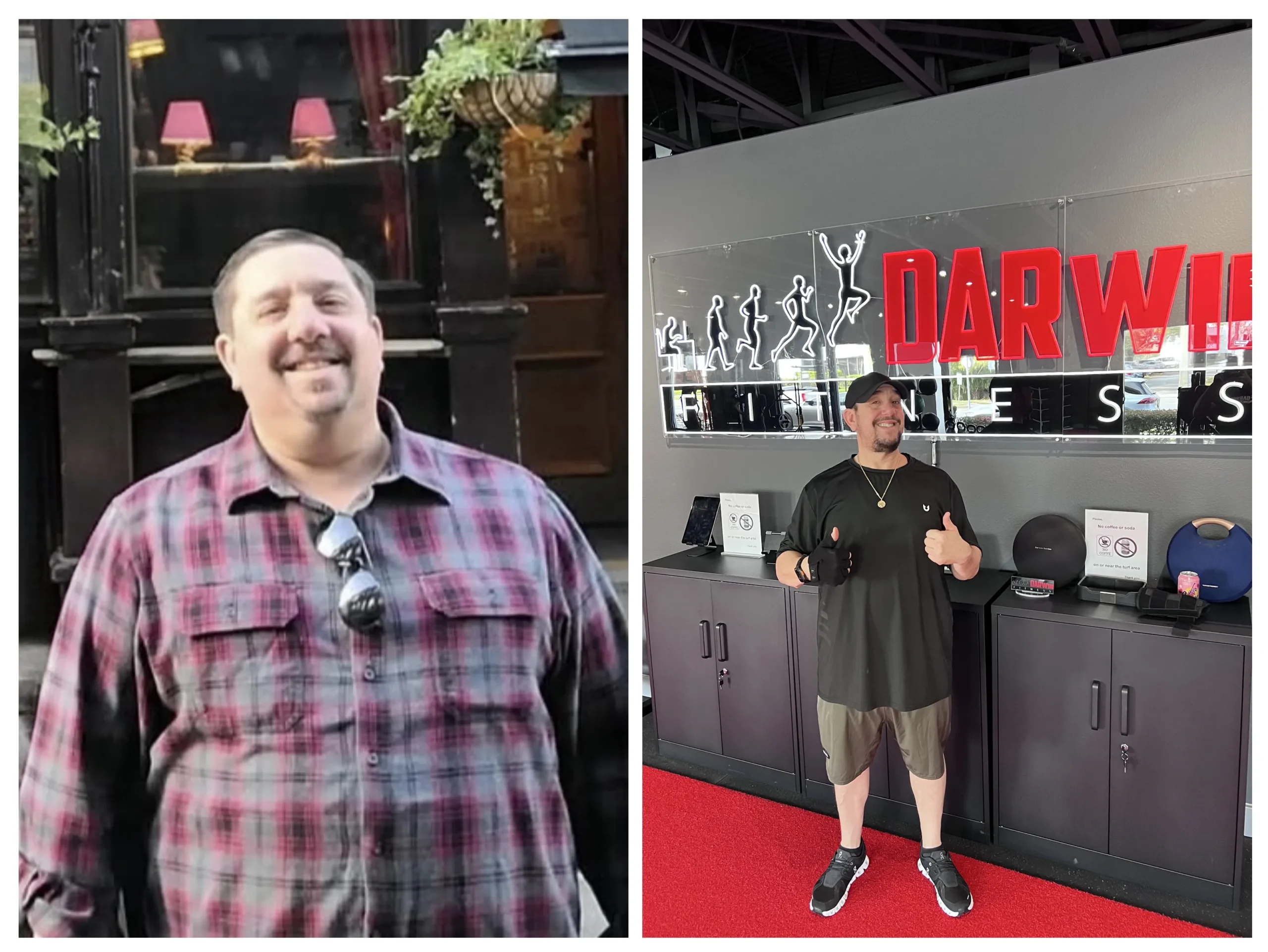 paul, 52, from downtown orlando before and after an 83-pound weight loss